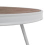 BigBuy Home Table Basse Blanc Naturel Circulaire
