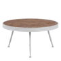 BigBuy Home Table Basse Blanc Naturel Circulaire