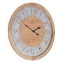 BigBuy Home Horloge Murale Naturel Bois d'épicéa 60 x 4,5 x 60 cm