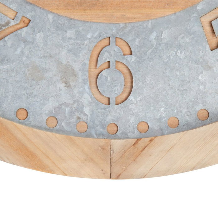 BigBuy Home Horloge Murale Naturel Bois d'épicéa 60 x 4,5 x 60 cm BigBuy Home Horloge Murale Naturel Bois d'épicéa 60 x 4,5 x 60 cm