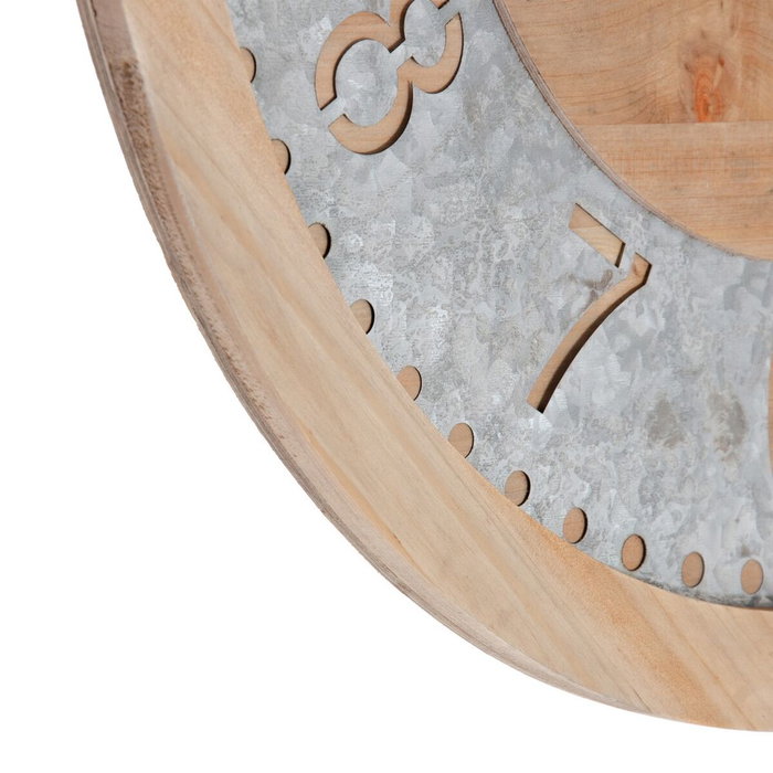 BigBuy Home Horloge Murale Naturel Bois d'épicéa 60 x 4,5 x 60 cm BigBuy Home Horloge Murale Naturel Bois d'épicéa 60 x 4,5 x 60 cm
