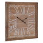 BigBuy Home Horloge Murale Naturel Bois d'épicéa 60 x 5 x 60 cm