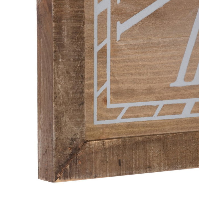 BigBuy Home Horloge Murale Naturel Bois d'épicéa 60 x 5 x 60 cm BigBuy Home Horloge Murale Naturel Bois d'épicéa 60 x 5 x 60 cm