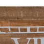 BigBuy Home Horloge Murale Naturel Bois d'épicéa 60 x 5 x 60 cm