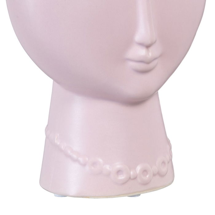 Cache-pot 15 x 8,5 x 19 cm Visage Céramique Mauve