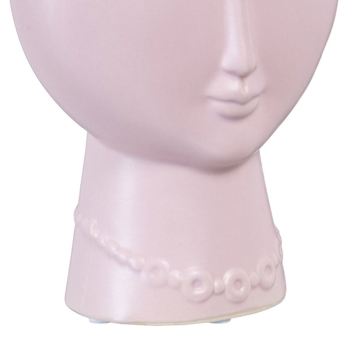 Cache-pot 15 x 8,5 x 19 cm Visage Céramique Mauve