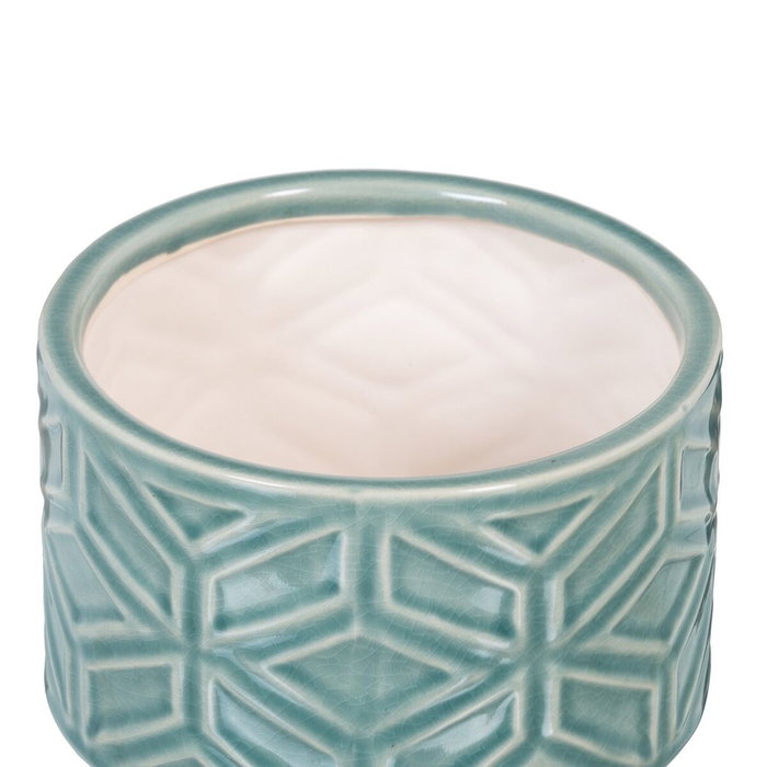BigBuy Garden Cache-pot en Céramique Bleu BigBuy Garden Cache-pot en Céramique Bleu