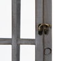 BigBuy Home Lanterne et Bougeoir Gris Bois d'épicéa (2 Unités)