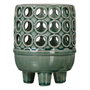 BigBuy Home Vase en Céramique Vert 12,5 x 12,5 x 15,5 cm