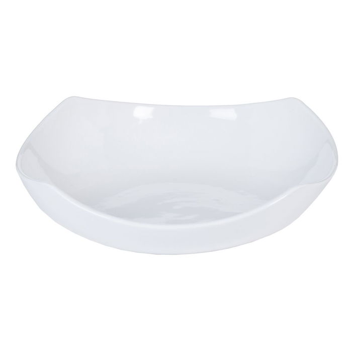 Centre de Table Blanc Céramique 29,5 x 29,5 x 8 cm