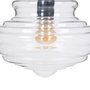 BigBuy Home Suspension 28 x 28 x 36 cm Verre Métal Argent
