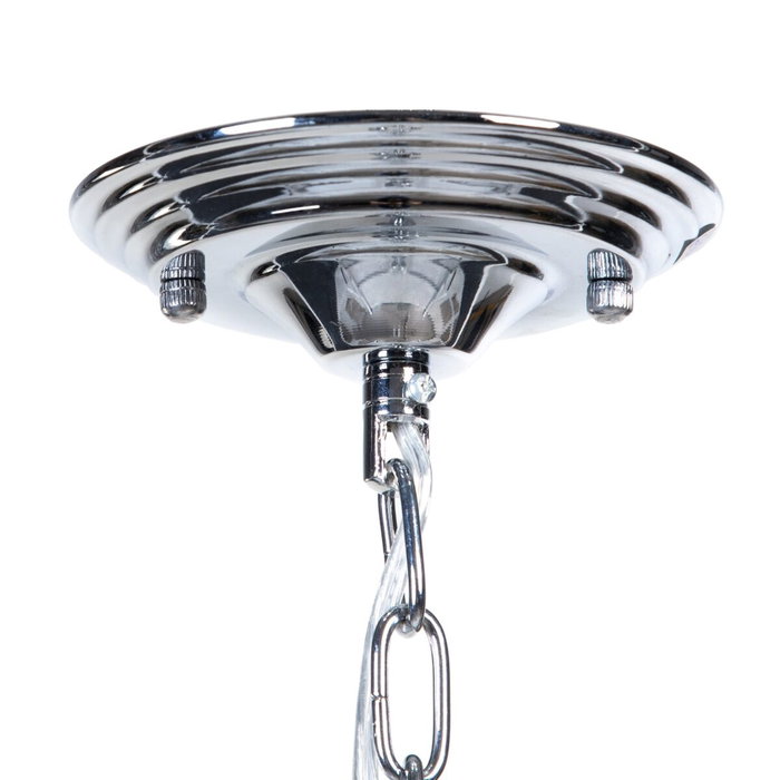 BigBuy Home Suspension 28 x 28 x 36 cm Verre Métal Argent