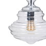 BigBuy Home Suspension 28 x 28 x 36 cm Verre Métal Argent