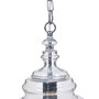 BigBuy Home Suspension 28 x 28 x 36 cm Verre Métal Argent