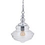 BigBuy Home Suspension 28 x 28 x 36 cm Verre Métal Argent