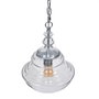 BigBuy Home Suspension 28 x 28 x 36 cm Verre Métal Argent