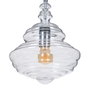 BigBuy Home Suspension 28 x 28 x 36 cm Verre Métal Argent