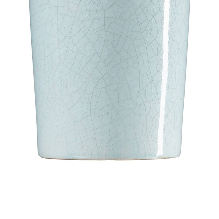 BigBuy Home Vase 13 x 13 x 33 cm Céramique Turquoise