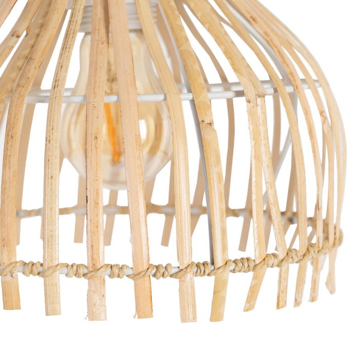 BigBuy Home Lampadaire 31 x 25 x 162 cm Fer, Blanc et beige BigBuy Home Lampadaire 31 x 25 x 162 cm Fer, Blanc et beige