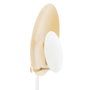 BigBuy Home Lampadaire en Fer Doré et Blanc 35 x 30 x 156 cm