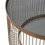 BigBuy Home Table Basse Doré Circulaire