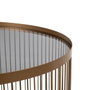 BigBuy Home Table Basse Doré Circulaire