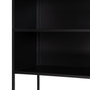 BigBuy Home Étagère BRICK Verre Noir Métal