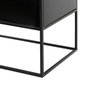 BigBuy Home Étagère BRICK Verre Noir Métal