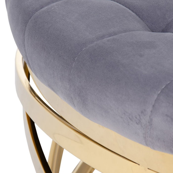 BigBuy Home Table Basse Circulaire Grise 110 x 110 x 43 cm