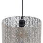 Suspension 29,5 x 29,5 x 30 cm Noir Métal Argent Fer 220 V 240 V