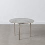 BigBuy Home Table Basse Aluminium Circulaire Argent