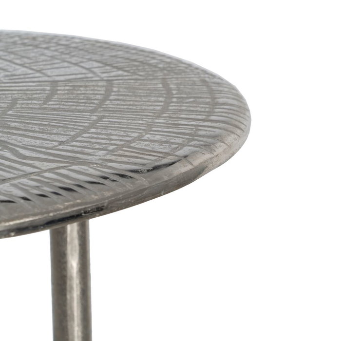 BigBuy Home Table Basse Aluminium Circulaire Argent BigBuy Home Table Basse Aluminium Circulaire Argent