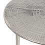 BigBuy Home Table Basse Aluminium Circulaire Argent