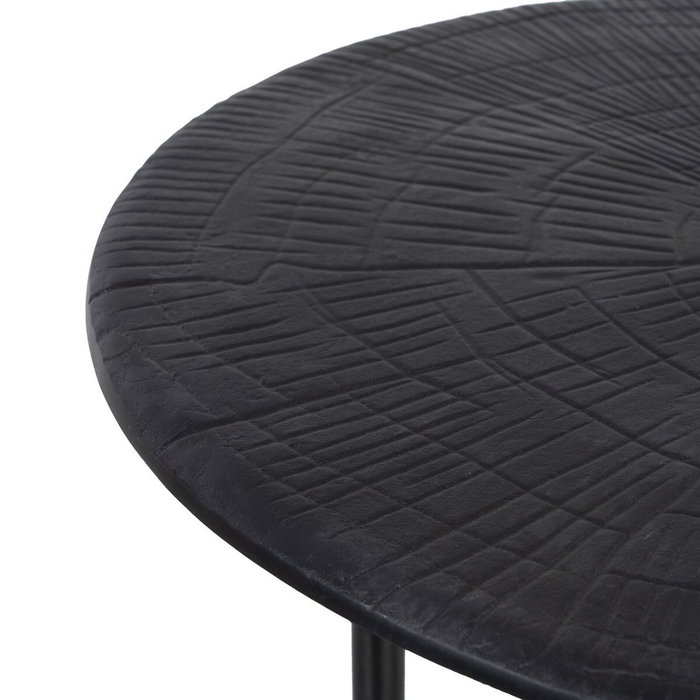 BigBuy Home Table Basse 70 x 70 x 45 cm Aluminium Noir BigBuy Home Table Basse 70 x 70 x 45 cm Aluminium Noir