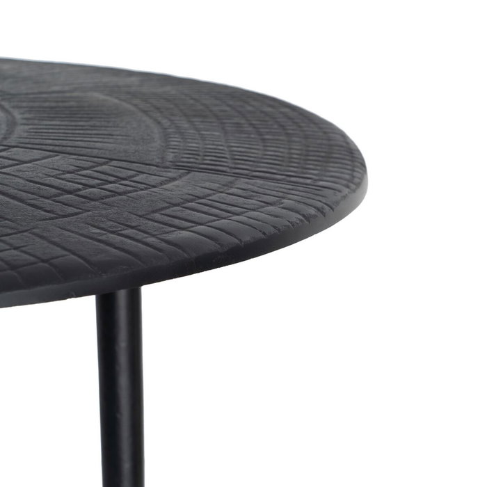 BigBuy Home Table Basse 70 x 70 x 45 cm Aluminium Noir BigBuy Home Table Basse 70 x 70 x 45 cm Aluminium Noir