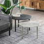 BigBuy Home Table Basse 70 x 70 x 45 cm Aluminium Noir