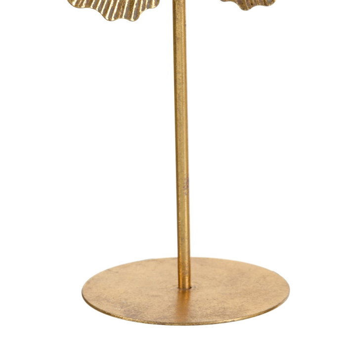 BigBuy Home Bougeoir Doré Métal 25 x 14 x 42 cm BigBuy Home Bougeoir Doré Métal 25 x 14 x 42 cm