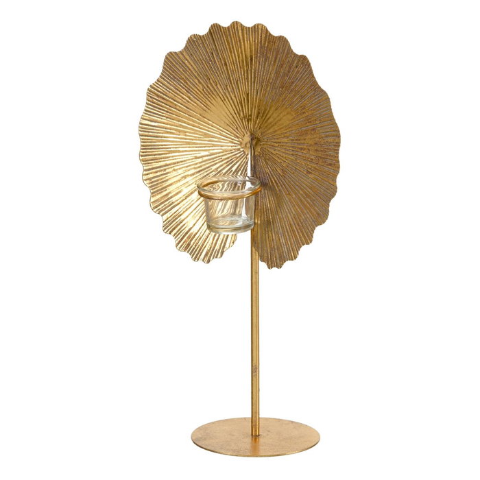 BigBuy Home Bougeoir Doré Métal 25 x 14 x 42 cm BigBuy Home Bougeoir Doré Métal 25 x 14 x 42 cm