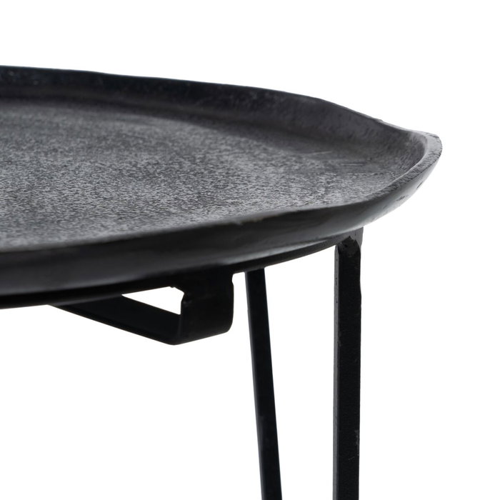BigBuy Home Table d'appoint Aluminium Fer 40 x 40 x 51 cm BigBuy Home Table d'appoint Aluminium Fer 40 x 40 x 51 cm
