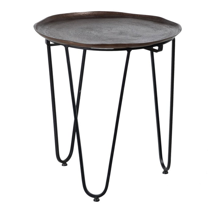 BigBuy Home Table d'appoint Aluminium Fer 40 x 40 x 51 cm BigBuy Home Table d'appoint Aluminium Fer 40 x 40 x 51 cm