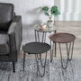 BigBuy Home Table d'appoint Aluminium Fer 40 x 40 x 51 cm