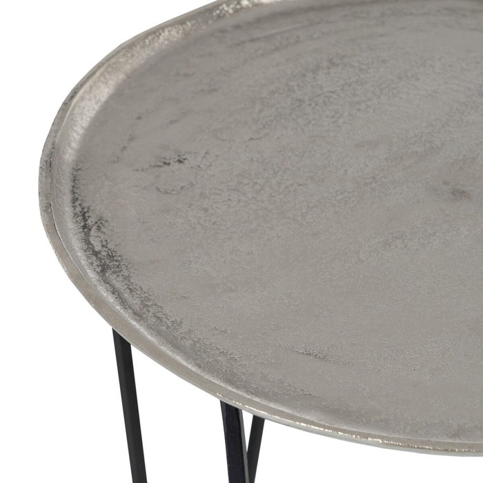 BigBuy Home Table d'appoint Aluminium Fer 40 x 40 x 51 cm BigBuy Home Table d'appoint Aluminium Fer 40 x 40 x 51 cm