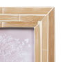 BigBuy Home Cadre Photo Beige 20 x 25 cm en Bambou et Bois MDF