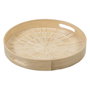 BigBuy Home Plateau apéritif Beige Bambou 35 x 35 x 5 cm Bois MDF