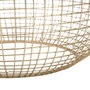 BigBuy Home Table Basse Circulaire en Verre et Fer Doré