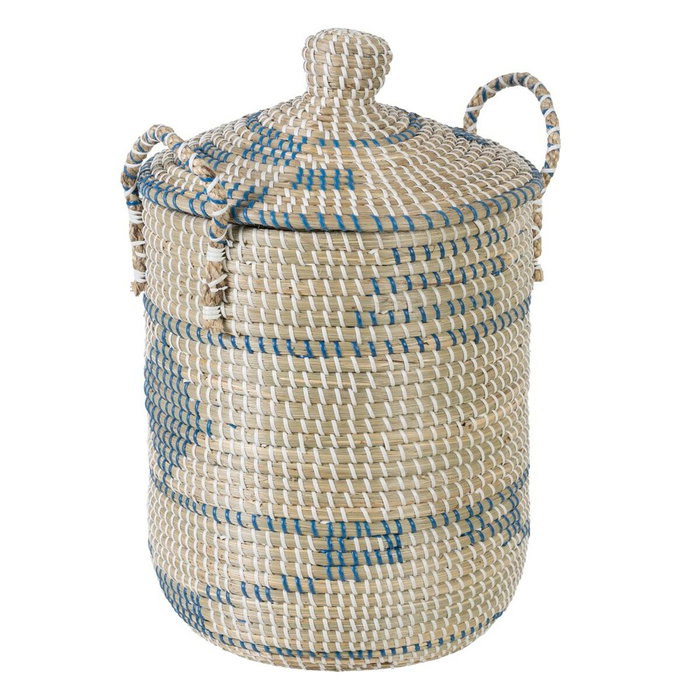 BigBuy Home Lot de paniers Naturel Gris Fibre naturelle (2 Pièces) BigBuy Home Lot de paniers Naturel Gris Fibre naturelle (2 Pièces)
