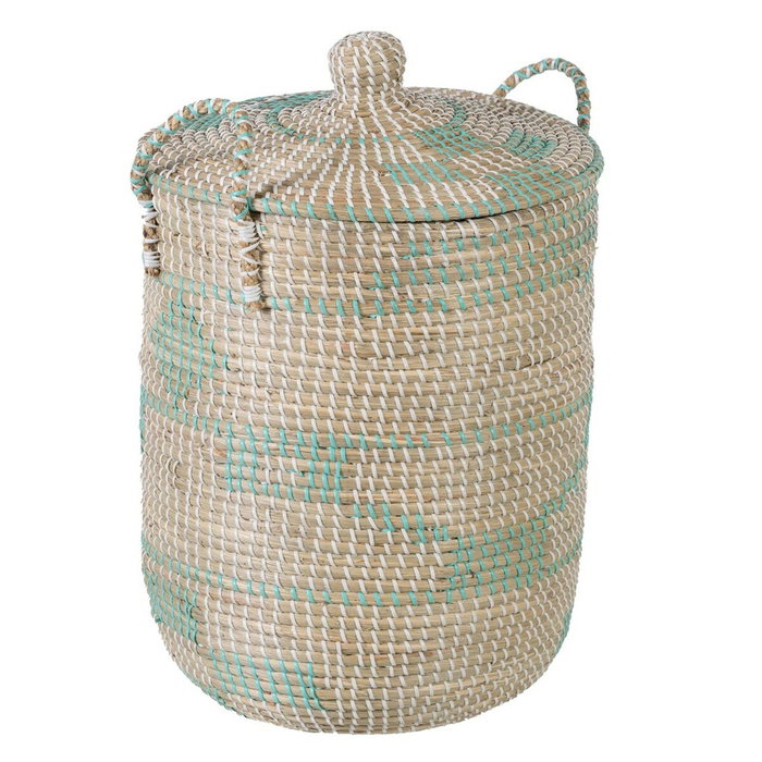 BigBuy Home Lot de paniers Naturel Gris Fibre naturelle (2 Pièces) BigBuy Home Lot de paniers Naturel Gris Fibre naturelle (2 Pièces)