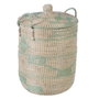 BigBuy Home Lot de paniers Naturel Gris Fibre naturelle (2 Pièces)