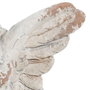 BigBuy Home Sculpture Ange Blanc en Résine et Oxyde de Magnésium 60 x 25 x 68 cm