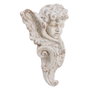 BigBuy Home Sculpture Ange Blanc en Résine et Oxyde de Magnésium 60 x 25 x 68 cm